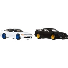MarkEntegra Hot Wheels 1:64 Ölçekli Araçlardan Oluşan Premium Car Culture 2'li Paket, Benzersiz Çiftler, Real Riders Tekerlekler, Metal/metal Şasi, Koleksiyonculara Uygun Hediye, JBK96