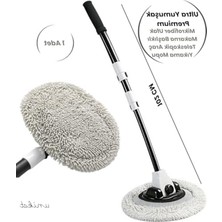MarkEntegra Ultra Yumuşak Premium Mikrofiber Ufak Makarna Başlıklı Teleskopik Araç Yıkama Mopu 1 Adet