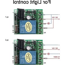 MarkEntegra Dc 12 V Tek Kanallı Röle Modülü Evrensel Olmayan Anahtar Rf Röle Alıcı+1 Uzaktan Kumanda