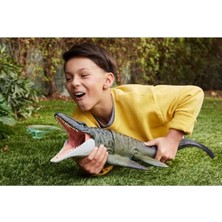 MarkEntegra Jurassic World Rebirth Mosasaurus Aksiyon Figürü ve Mini Dilophosaurus, Geniş Çeneli Dinozor Oyuncağı, Filmden Uyarlanan Tasarım, Bükülebilir Eklemler, Dijital Oyunlar, JCH00