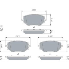 MarkEntegra Bosch Fren Balatası Ön Renault Clio V 1.0 Tce/1.0 Sce/1.0 Lpg/1.5 Bluedcı 19, Nissan Micra V 1.0 Ig-T 18 986460063 BP2774
