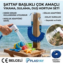 Plasyay Spiral Mandallı Ayarlı Şattaf Başlıklı Sulama Yıkama Setleri