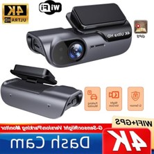 MarkEntegra Çeşithane 4K Araç Içi Kamera – Wifi & Gps Destekli Araç Dvr, 24 Saat Park Monitörü, Wdr Gece Görüş, Geniş Açı Sürüş Kayıt Cihazı