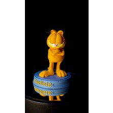 Arez Figür Garfield Figür 12 cm El Boyama Koleksiyonluk Dekoratif 3D Baskı