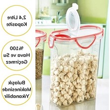 MarkEntegra Buffer® Kilitli Kapaklı Contalı Hava,su Sıvı Geçirmez 2,4 Litre Erzak Saklama KABI-SA590