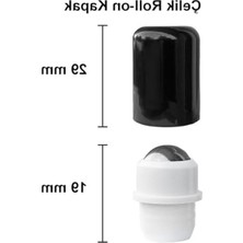 MarkEntegra Afracam 10 ml Çelik Roll On Şişesi 10 cc Sızdırmaz Siyah Kapaklı Cam Şişe 2 Adet (Amber, 10)