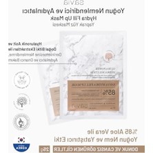 MarkEntegra Ovaco Yoğun Nemlendirici ve Aydınlatan Yüz Maskesi,%85 Aloe Vera, Hyaluronik Asit ve Centella Içeren Kore Cilt Bakımı, Hydra Fill Up Kağıt Maske – Savia