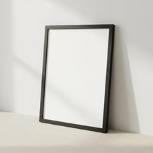 MarkEntegra Fark Tanıtım Premium Masif Çam Çerçeve - 3mm Mdf Arkalık - 500 Mikron Kırılmaz Şeffaf Pvc Ön Koruma - Şık ve Dayanıklı Duvar Ahşap Çerçevesi (Siyah, 50CM x 70CM)
