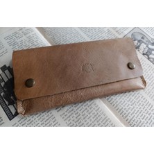 Mahfuz Gerçek Deri Tamamen El Emeği Kadın Cüzdan 22CM*8CM * 1 Kağıt Para Alanı 1 Kart Bölmesi DAK118