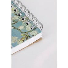MarkEntegra Almond Blossoms, Van Gogh 1890, A5 Eskiz Defter Iı, Çizgisiz, 100 Sayfa, 100 Gram, Beyaz Renk, Spiralli, Sketchbook