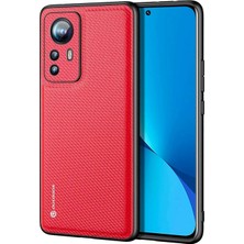 Die Grup Dux Ducis Fino Serisi Xiaomi 12 - 12X Kılıf Premium Dokuma Silikon KILIF-(5775)