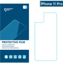 Die Grup Gor Iphone 11 Pro  5.8 Çizilmez Arka Koruyucu Jelatin 5 Adet SET-(5775)