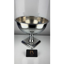 Palpe Metal Yapay Çiçek Vazosu Dekoratif Obje Biblo Süs Eşya Salon Aksesuar Tv Sehpa Masa Konsol Ofis Salon Dekor