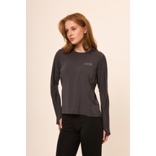 Zoor Kadın Uzun Kol Compression Fitness Gym Spor Body Tshirt