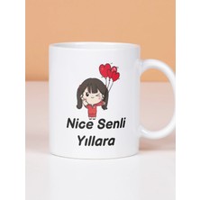 Işıltı Sepeti Nice Senli Yıllara Tasarımlı Kupa Bardak
