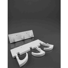 NICOMEDIA3D Premium Ahşap Görünümlü 3’lü Askılık Seti – Modern Antre ve Duvar Dekoru – 245X80 mm