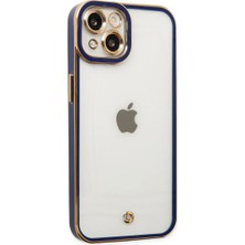 Uray Store Apple Iphone 14 Plus Kılıf Liva Lens Silikon - Mavi