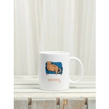 Işıltı Sepeti Rahat Kedi Temalı Kupa Bardak