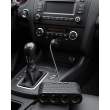Die Grup Araçlar Için 4’lü Çakmak Çoklayıcı Type C USB ve Koruma Sistemli