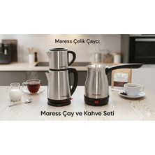 Maressçay ve Kahve Seti  1500W ve 500W Portatif 5 Fincan Çeyiz Set
