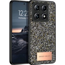Uray Store Onegif Xiaomi Mi 14T Pro Bright Simli Kapak - Gümüş