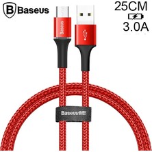 Nevamel Baseus Halo Mikro USB 3A Hızlı Şarj 0.25CM Kısa Power Bank Için Şarj KABLOSU-(5775)