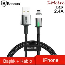 Nevamel Baseus Zinc Magnetic USB Kablo Şarj Iphone 14-13-12-11 1METRE-(5775)