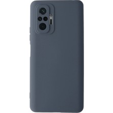 Uray Store Xiaomi Redmi Note 10 Pro Kılıf Nano Içi Kadife Silikon - Gri