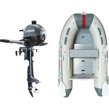 Marinport 2.30 Alüminyum Taban Şişme Bot + Yamaha 2.5 Hp Deniz Motoru