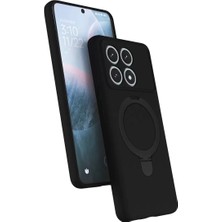 Derin Stok Newface Poco X6 Magsafe Standlı Kapak - Siyah
