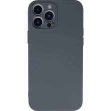 Derin Stok Newface Iphone 13 Kılıf Nano Içi Kadife Silikon - Gri