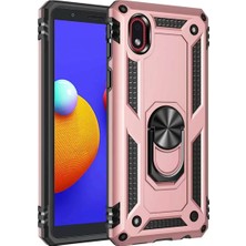 Derin Stok Newface Galaxy A01 Core Kılıf Sofya Yüzüklü Silikon Kapak -