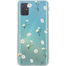3gen Case Samsung Galaxy A51 Uyumlu Lüx Desenli Şeffaf Silikon Kılıf