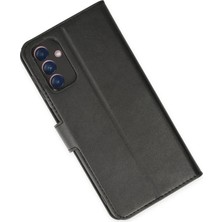 Renas Store Galaxy A04S Kılıf S Kapaklı Kılıf - Siyah