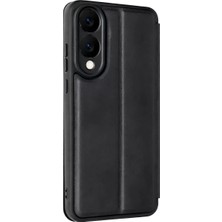 Derin Stok Newface Galaxy S25 Edge Flip Cover - Siyah