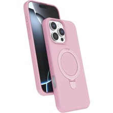 Derin Stok Newface Iphone 16 Magsafe Standlı Kapak - Pembe
