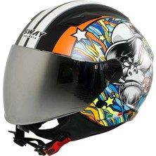 Sway Sw 765 Kong Black Kask - Motodede
