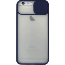 Sb Shopping Newface Iphone 6 Kılıf Palm Buzlu Kamera Sürgülü Silikon - Lacivert