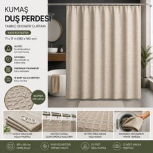 Kumaş Duş Perdesi – Su Itici %100 Polyester (180X180 Cm)