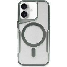 Sb Shopping Newface Iphone 16 Kılıf Boyi Magsafe Silikon Kapak - Yeşil