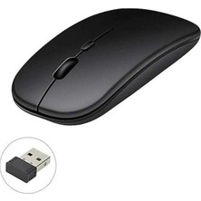 Nevamel Kablosuz Mouse Fare Şarjlı Bluetooth Wireless Çift Modlu Sessiz