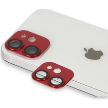 Derin Stok Newface Iphone 11 Pers Alüminyum Kamera Lens - Kırmızı