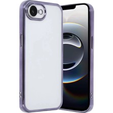 Derin Stok Newface Iphone 16E Kılıf Lensli Silikon - Mor