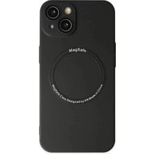 Sb Shopping Newface Iphone 14 Kılıf Magneticsafe Lens Silikon - Siyah