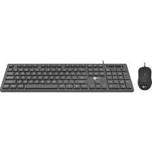 Sb Shopping Lecoo CM102 USB Kablolu Q Klavye - Mouse Set Siyah