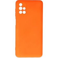 Sb Shopping Newface Galaxy M51 Kılıf Nano Içi Kadife Silikon - Turuncu