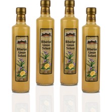 Şifa Ana Fermente Biberiye Limon Sirkesi 500 ml X4 (4'lü Paket)