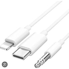 Store Mania Ieg™ Cm-32 Lightning Type-C 3,5 mm Aux Çevirici ZR499