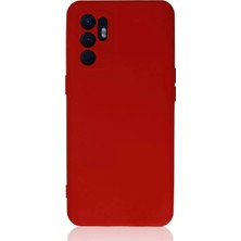 Derin Stok Newface Reno 6 Kılıf Nano Içi Kadife Silikon - Kırmızı