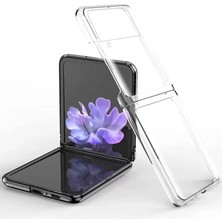 Derin Stok Newface Galaxy Z Flip 3 Kılıf Fold Tpu Silikon - Şeffaf